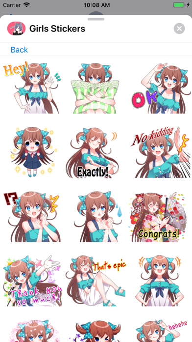 صور Girls Stickers