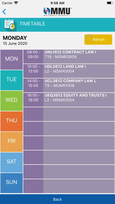 ภาพหน้าจอของ MMU Mobile