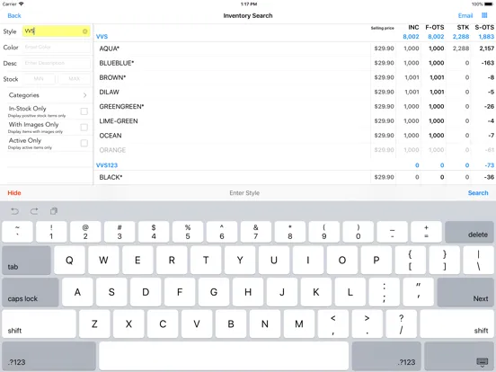 ภาพหน้าจอของ MOD2 iPad 