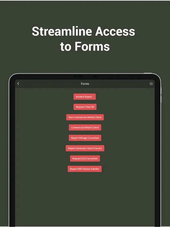 تصاویر MRA Maintenance App iPad 