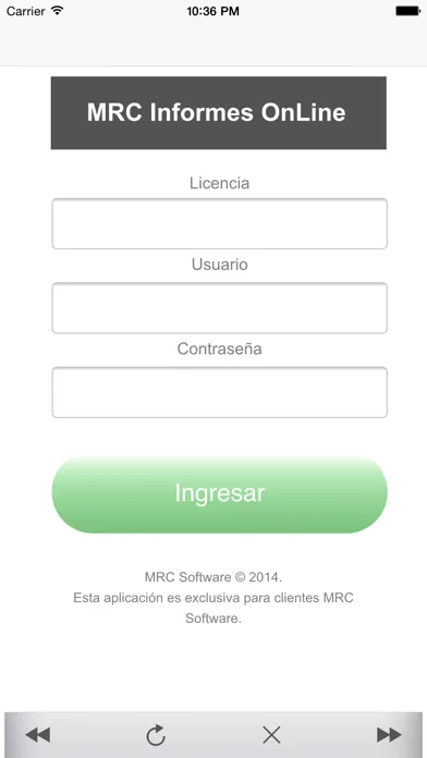 Скриншоты MRC Informes Online
