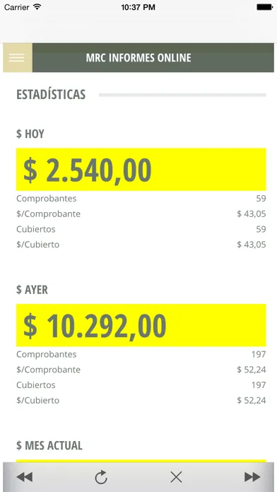 Скриншоты MRC Informes Online