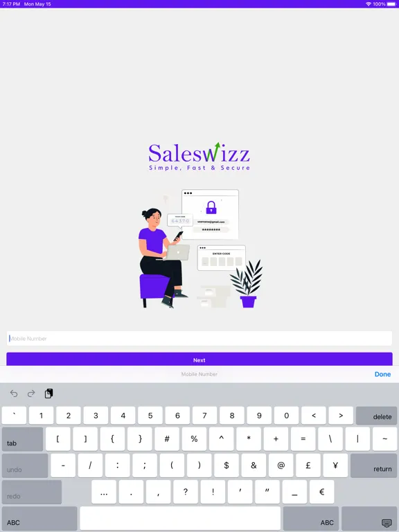 SalesWizz iPad  Screenshots