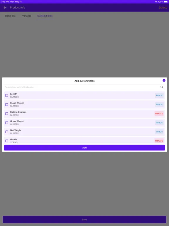 SalesWizz iPad  Screenshots