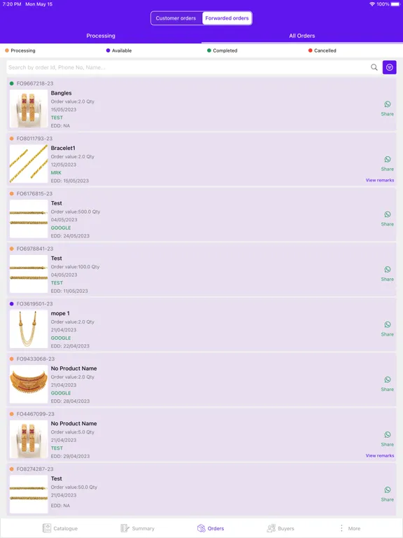 SalesWizz iPad  Screenshots