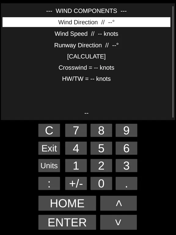 Pilot Flight Computer iPad  Ekran Görüntüleri