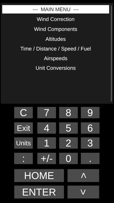 Pilot Flight Computer Ekran Görüntüleri