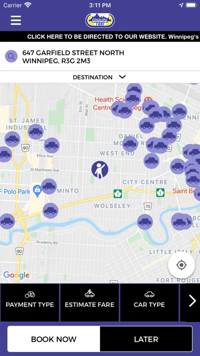 Zrzuty ekranu Unicity Taxi Winnipeg