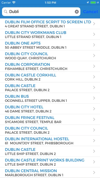 Captures d'écran de Dalkey Taxis