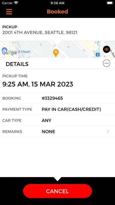 One Taxi Seattle स्क्रीनशॉट