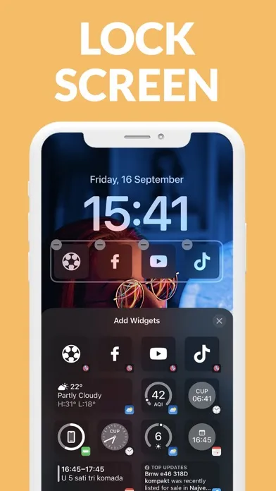 Capturas de tela do Apps Launcher for LockScreen