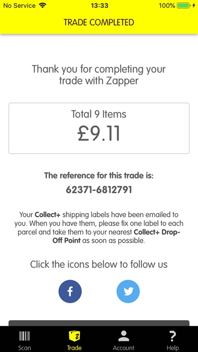 Captures d'écran de Zapper.co.uk