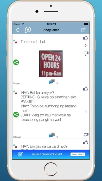 Tangkapan layar Pinoy Jokes: Created Exclusively for Pinoy Community