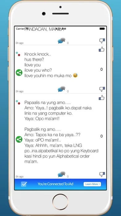 Tangkapan layar Pinoy Jokes: Created Exclusively for Pinoy Community