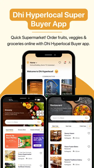 Dhi Hyperlocal: Buyer App स्क्रीनशॉट