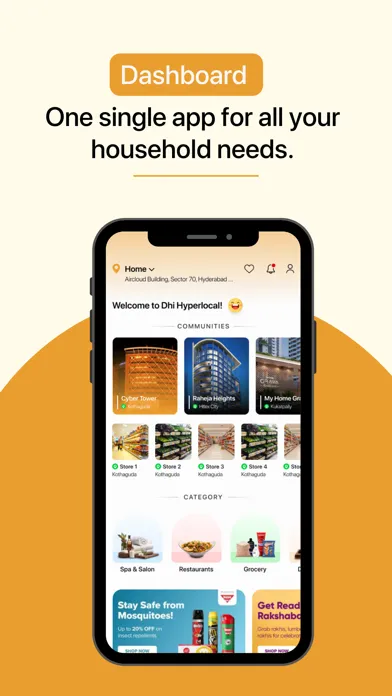 Dhi Hyperlocal: Buyer App स्क्रीनशॉट