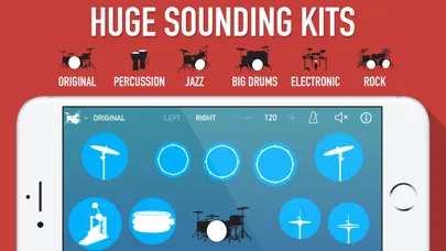 Capturas de tela do Tiny Drums