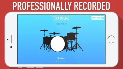 Capturas de tela do Tiny Drums