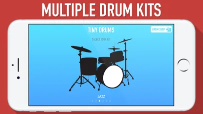Capturas de tela do Tiny Drums
