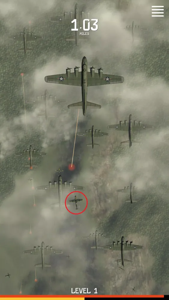 Capturas de tela do B-17 Bomber Assault