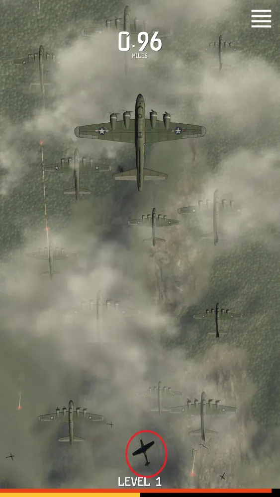 Capturas de tela do B-17 Bomber Assault