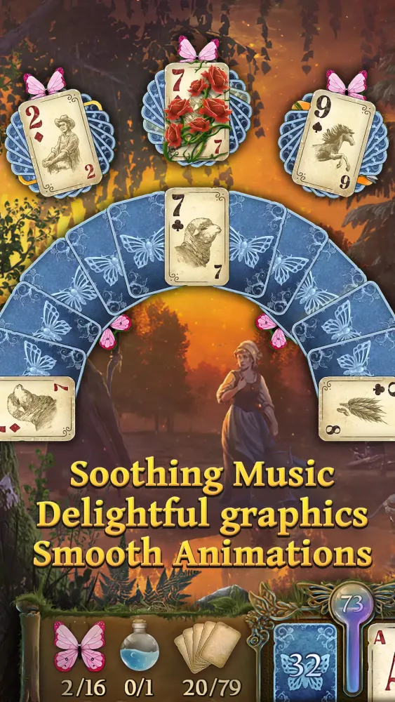 Capturas de tela do Solitaire Fairytale