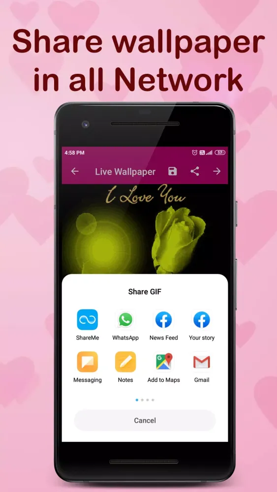 Tangkapan layar Love Live Wallpaper