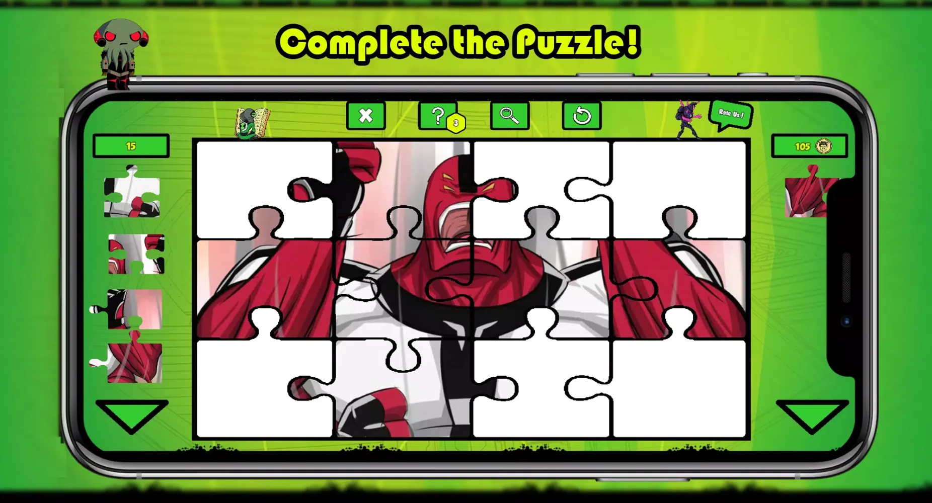ภาพหน้าจอของ Ben Alien 10 Puzzle