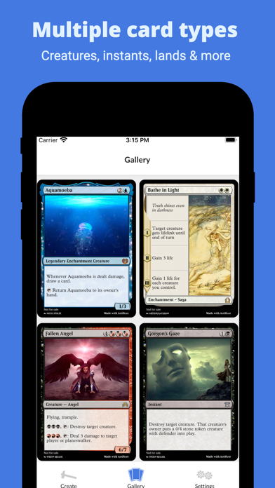 Ảnh chụp màn hình của Artificer - MTG Card Maker