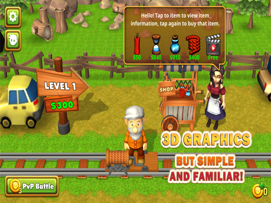 Gold Miner 3D Classic iPad 应用截图