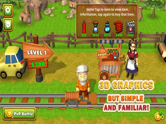 Gold Miner 3D Classic iPad  Ekran Görüntüleri