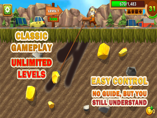 Gold Miner 3D Classic iPad 应用截图