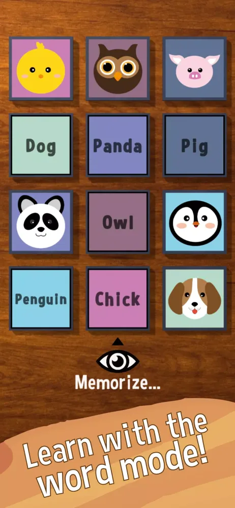 Capturas de tela do Playful Memory