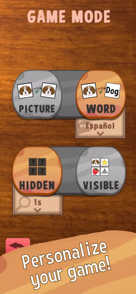Capturas de tela do Playful Memory