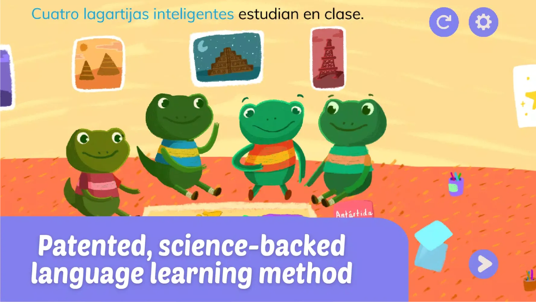 LearnSpanish for Kids Game App Screenshots