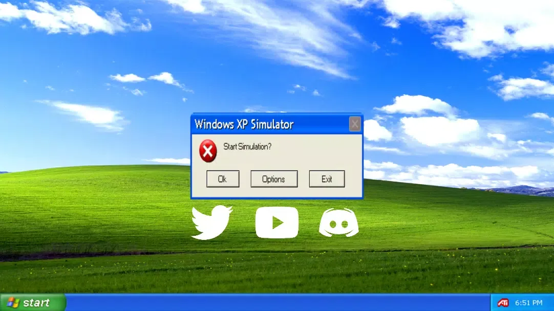 Capturas de pantalla de Win XP Simulator