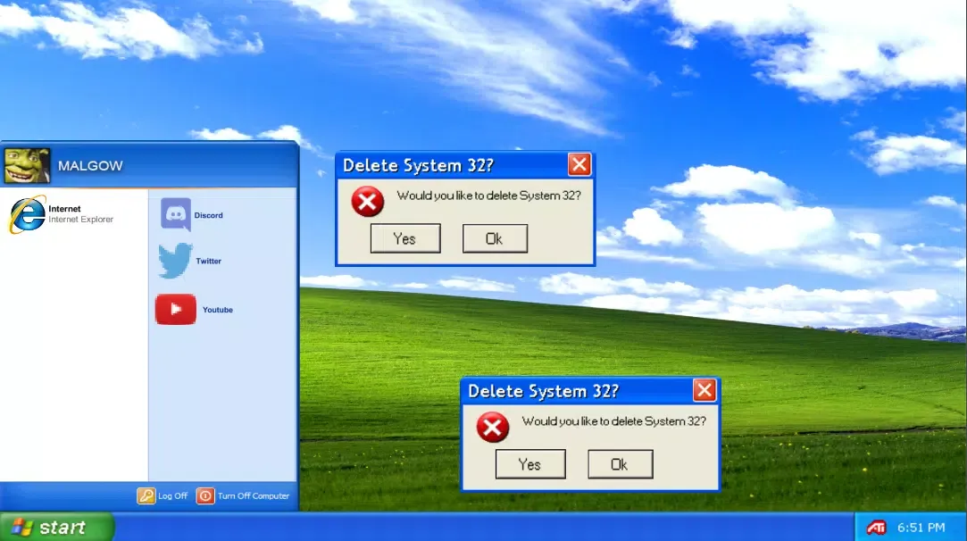 Capturas de pantalla de Win XP Simulator