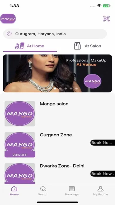Tangkapan layar MANGO Salon