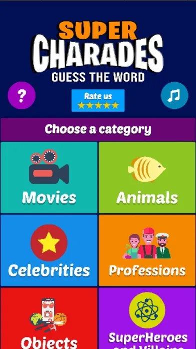 Ảnh chụp màn hình của Guess the Word Super Charades