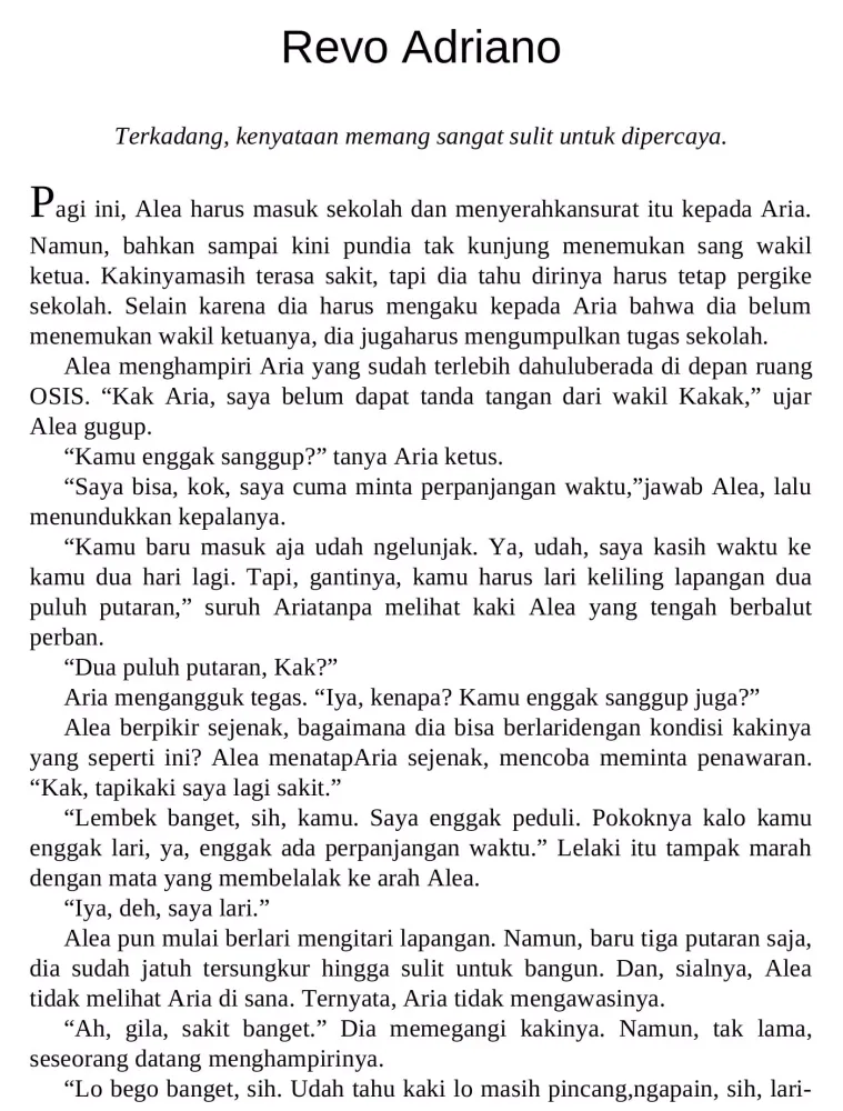 Tangkapan skrin The Other Side By Alya Ranti