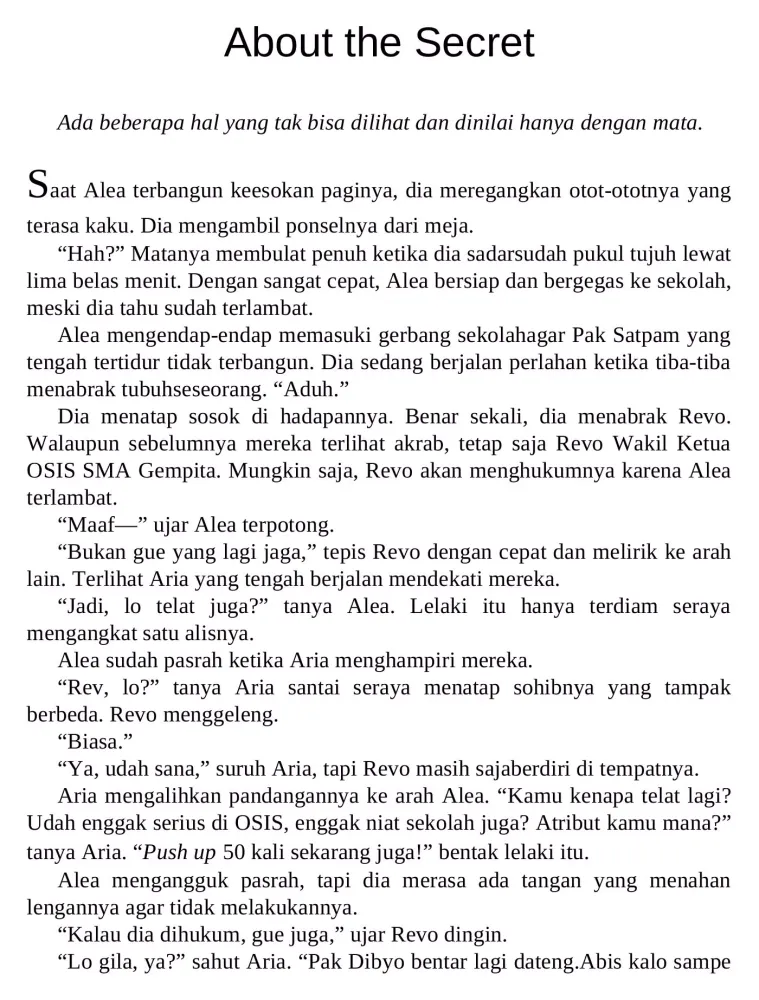 Tangkapan skrin The Other Side By Alya Ranti