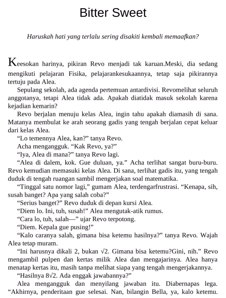 Tangkapan skrin The Other Side By Alya Ranti
