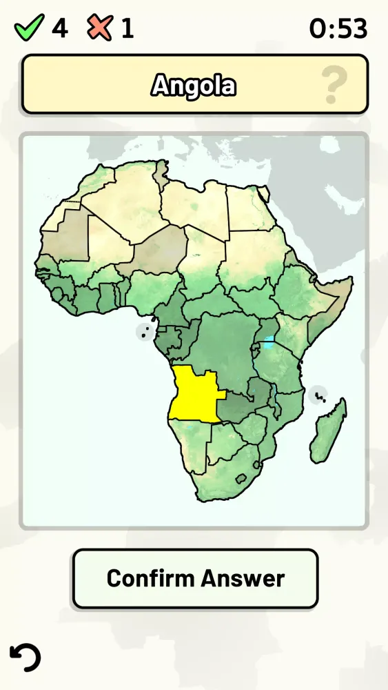 Скриншоты Countries of Africa Quiz
