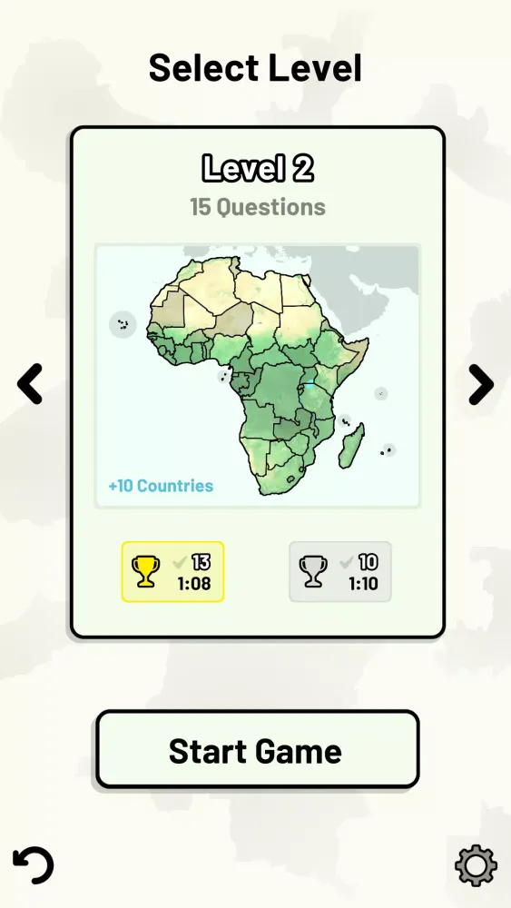 Скриншоты Countries of Africa Quiz