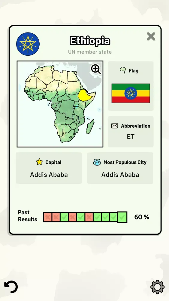 Скриншоты Countries of Africa Quiz