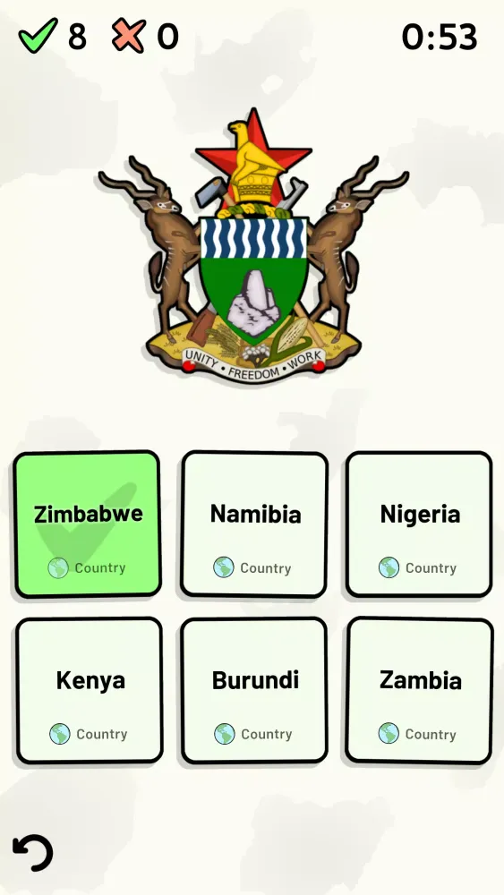 Скриншоты Countries of Africa Quiz