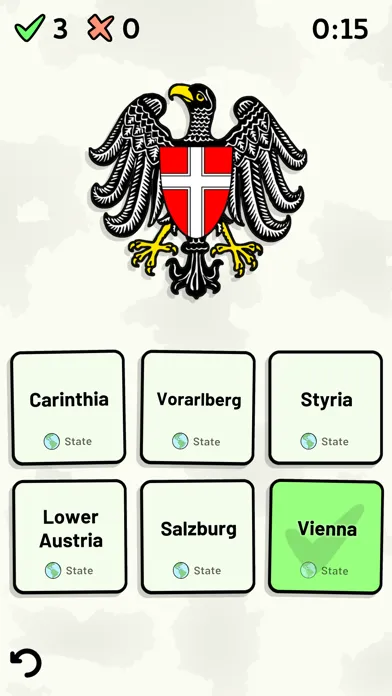 ภาพหน้าจอของ States of Austria Quiz