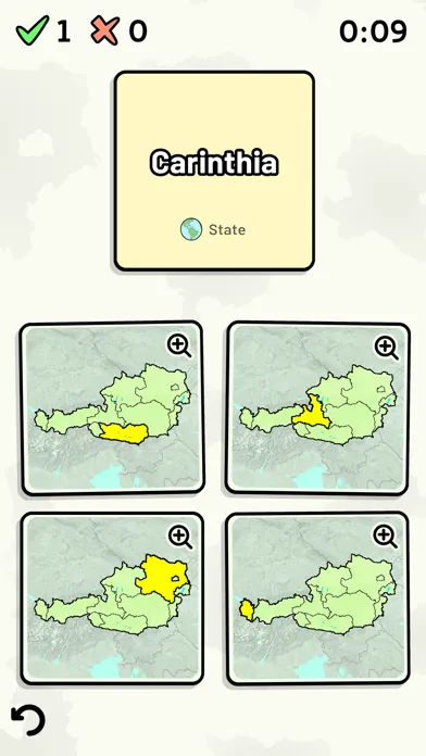 ภาพหน้าจอของ States of Austria Quiz