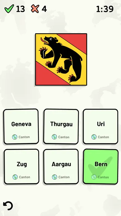 Swiss Cantons Quiz应用截图