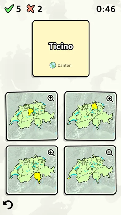 Swiss Cantons Quiz应用截图